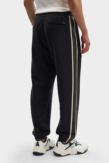 Брюки спортивные из хлопка Emporio Armani