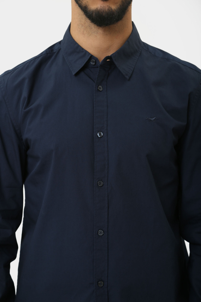 1015618 Рубашка с длинным рукавом Mustang Синий