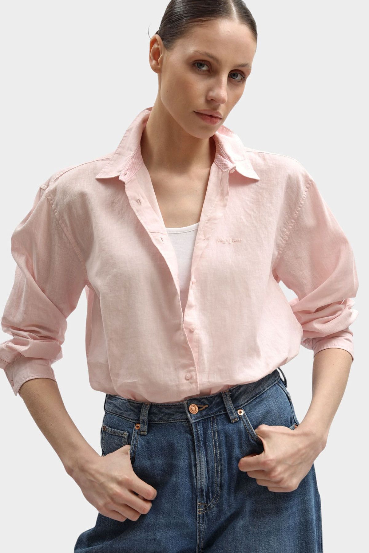 Рубашка Pepe Jeans Розовый