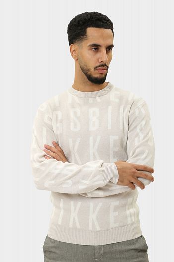 Джемпер из вискозы белый Bikkembergs