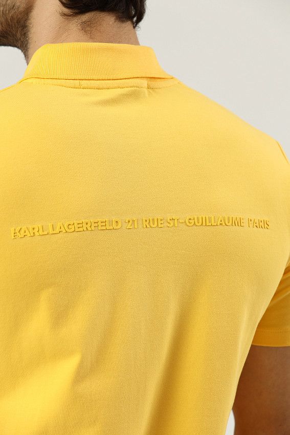 Поло Karl Lagerfeld Желтый