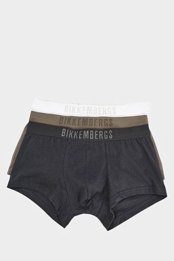 Комплект трусов белый хлопковый Bikkembergs