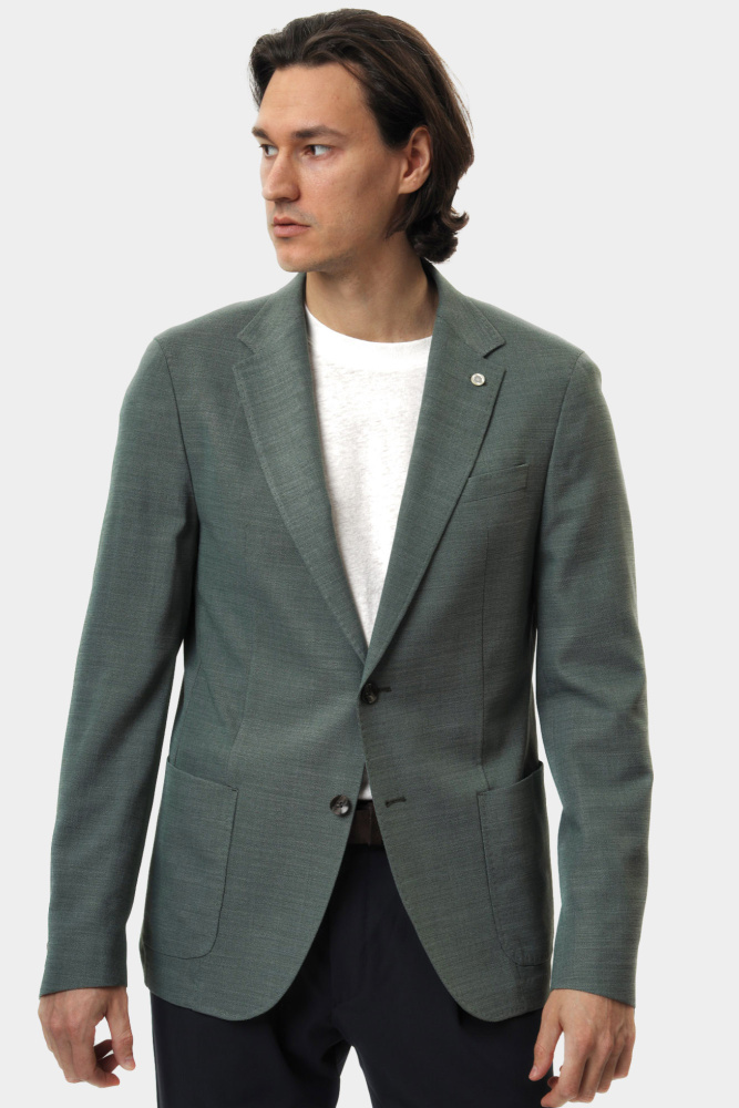 30027154_10008553 Пиджак классический Strellson Зеленый
