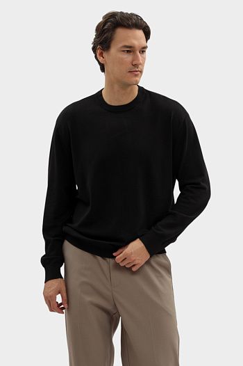 Джемпер из вискозы черный Armani Exchange