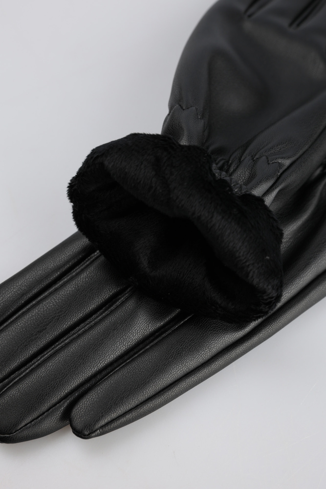 59Z00341-9Y099999 Перчатки кожаные Trussardi Черный