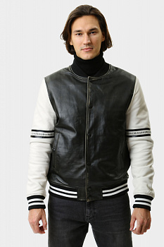 Куртка кожаная Bikkembergs