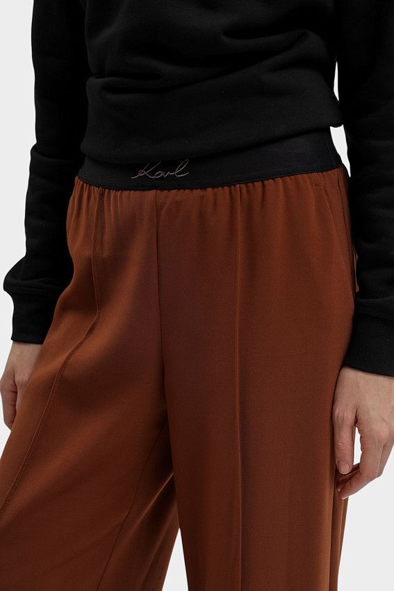 Брюки Karl Lagerfeld Коричневый