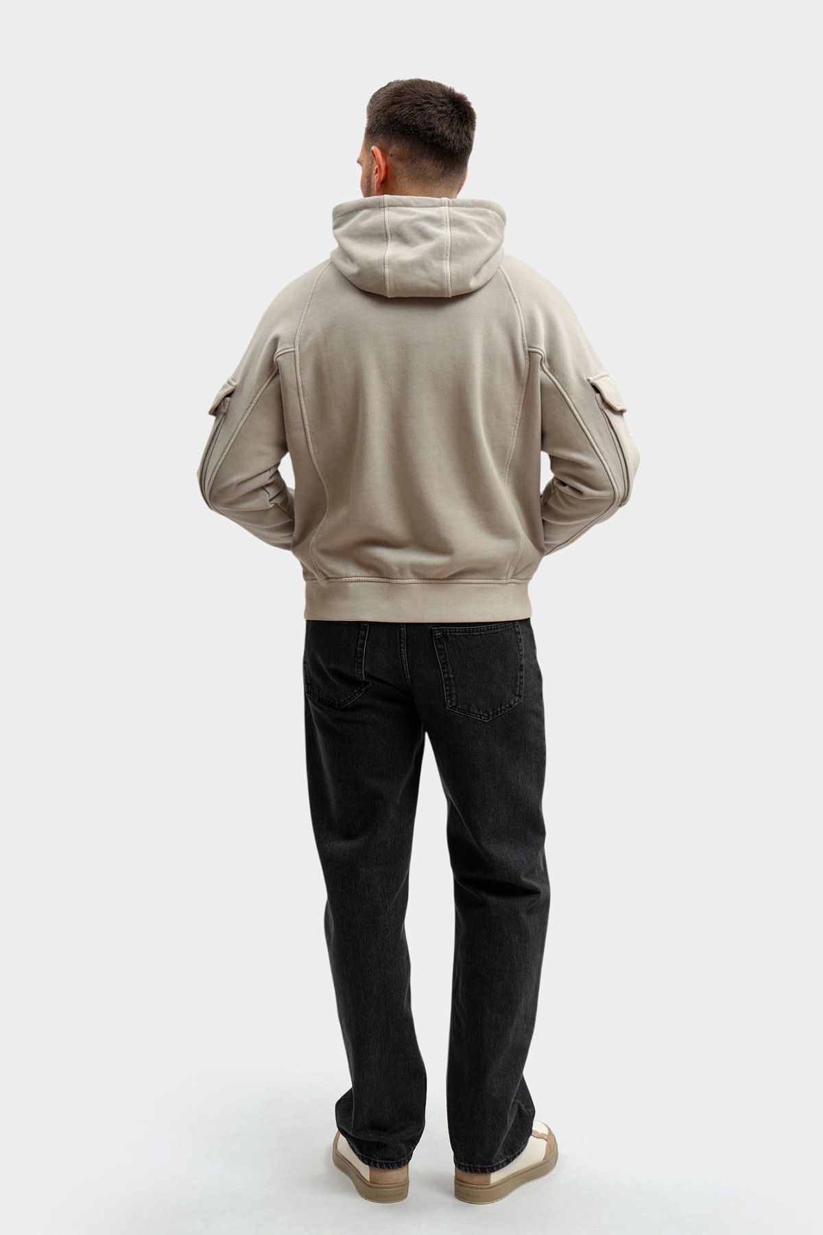 Худи Emporio Armani Серый