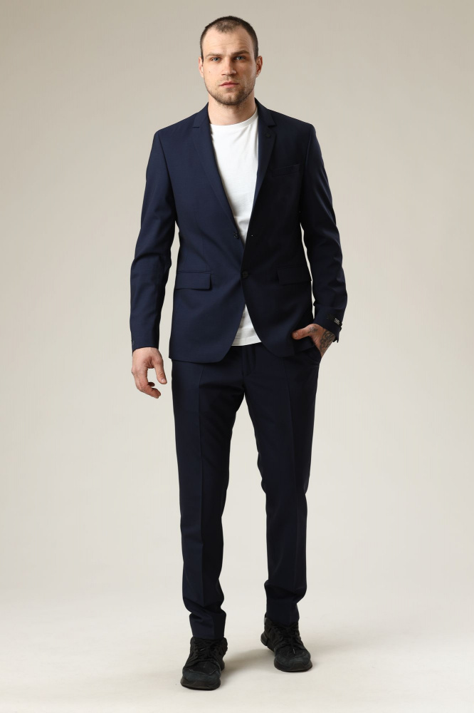 500099_155200 Пиджак классический Karl Lagerfeld Синий