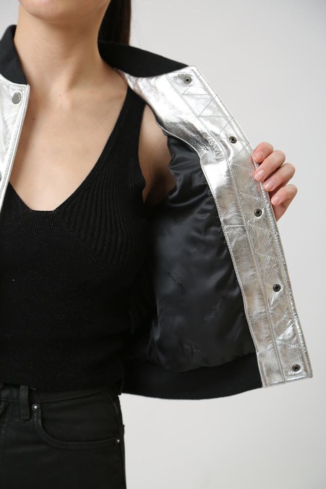 PL402325 куртка кожаная pepe jeans 