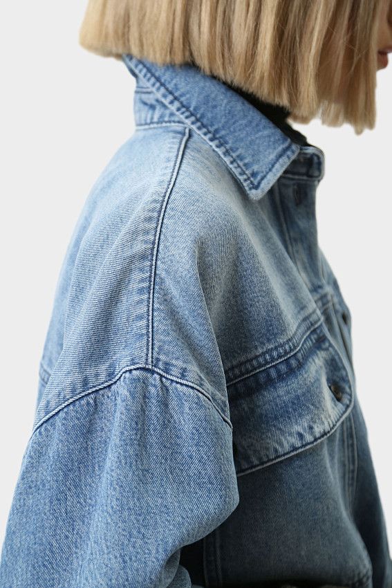 Рубашка с длинным рукавом Mustang Синий