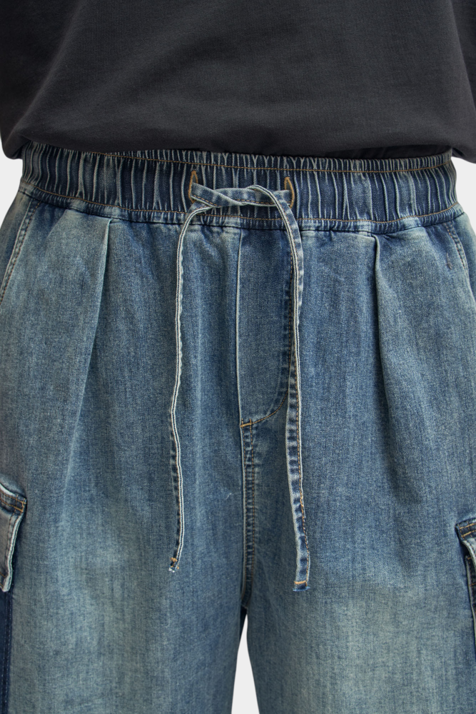 M-261-FT-56-FF003 Шорты джинсовые The Hills Синий