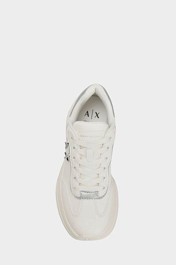 Кроссовки белые Armani Exchange