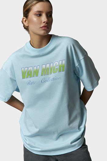 Футболка хлопковая голубая Van Mich