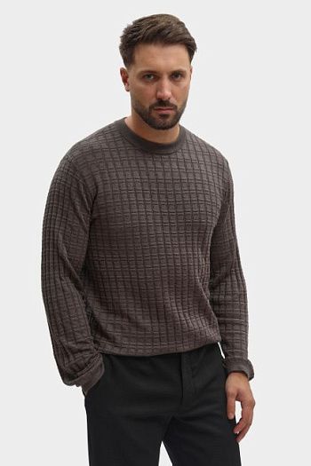 Джемпер шерстяной коричневый Emporio Armani