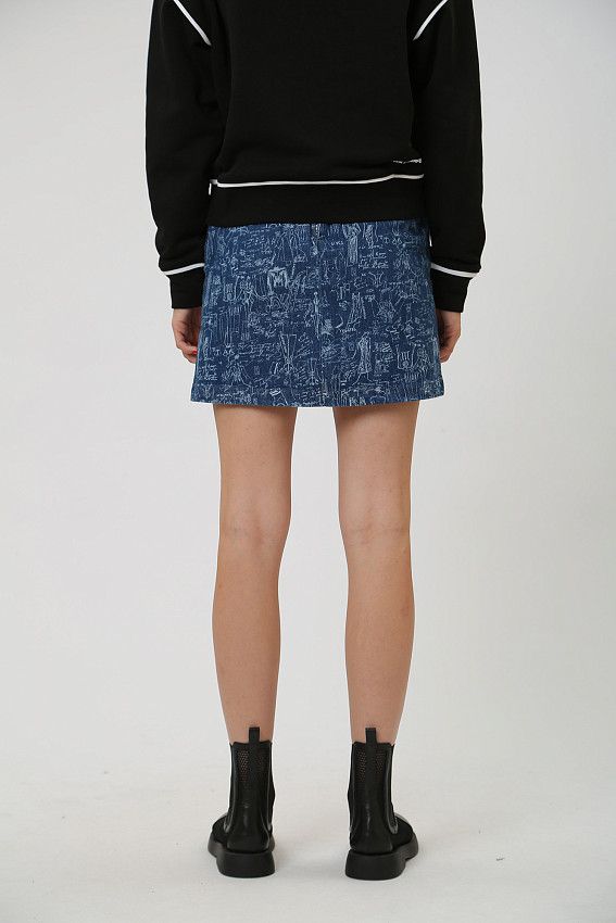 Юбка джинсовая Karl Lagerfeld Синий