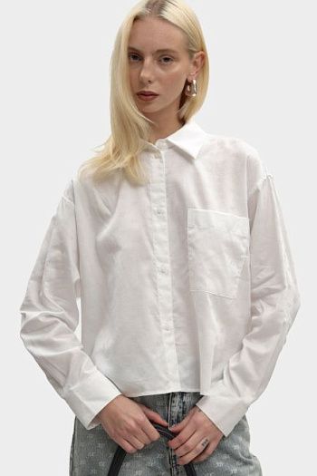 Рубашка хлопковая белая Armani Exchange