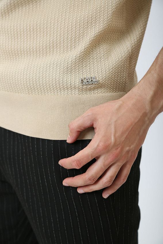 Футболка трикотажная Karl Lagerfeld Бежевый