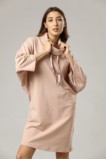 Платье хлопковое розовое Armani Exchange