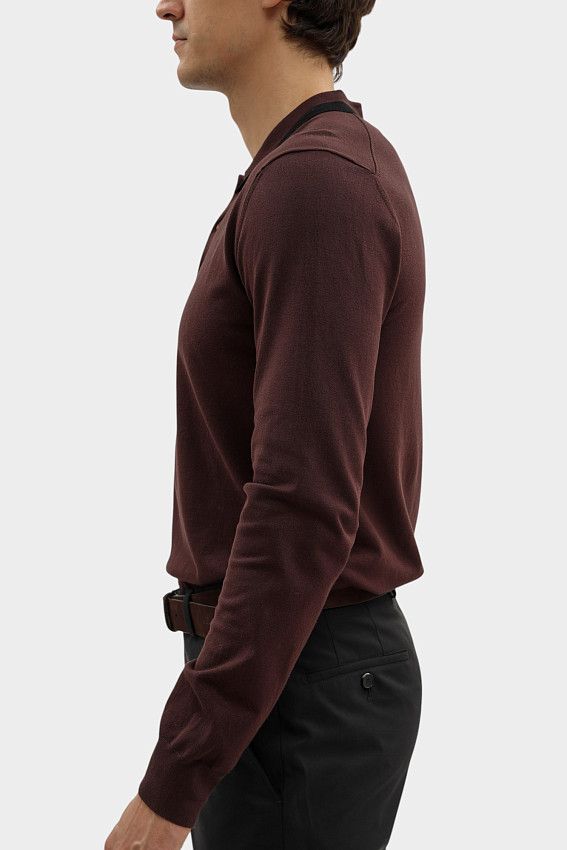 Поло с длинным рукавом Trussardi Коричневый