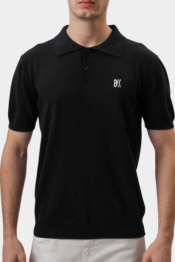 Поло трикотажное Bikkembergs Черный