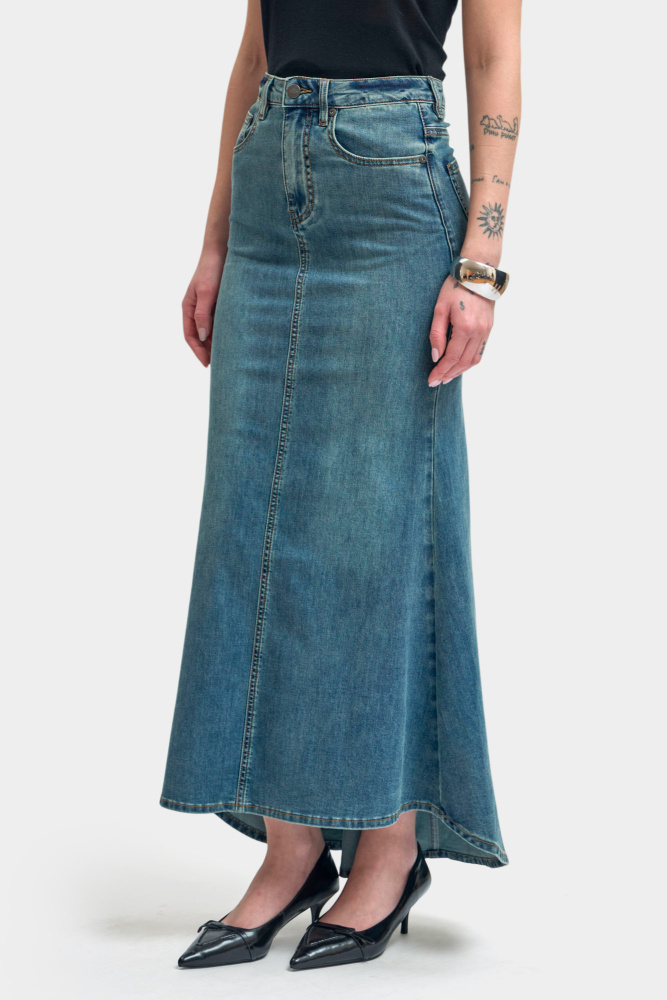 W-261-FT-56-5281A юбка джинсовая the hills 