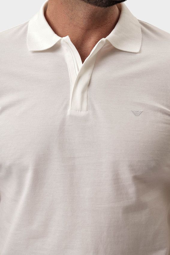 Поло Emporio Armani Белый