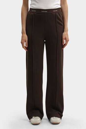 Брюки спортивные хлопковые коричневые Calvin Klein Jeans