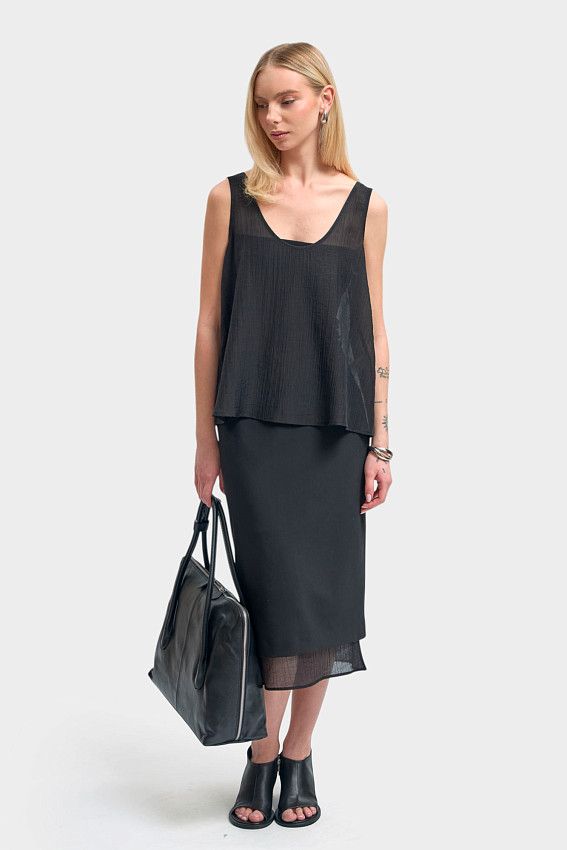 Топ The Hills Черный