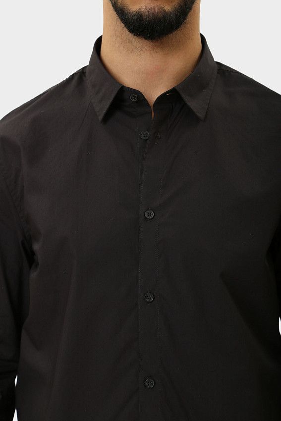 Рубашка с длинным рукавом Armani Exchange Черный