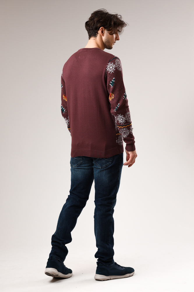 12197556 Свитер Jack & Jones Бордовый