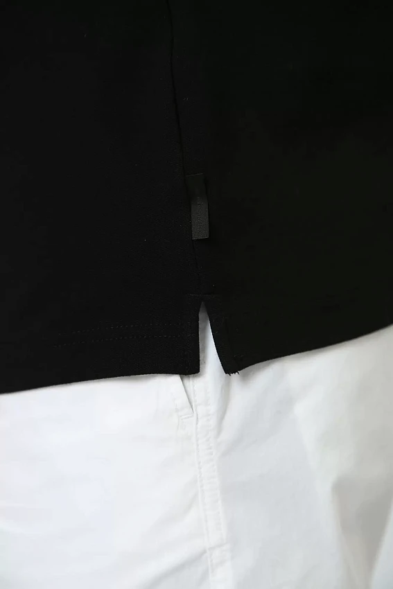 Поло с длинным рукавом Armani Exchange Черный