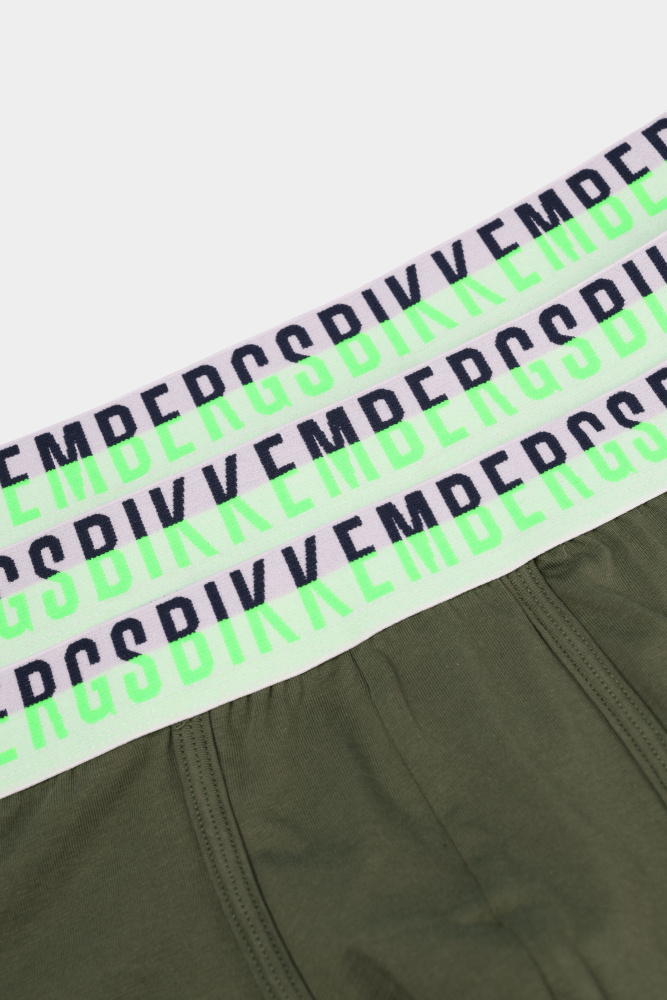 BKK52UTR27TR Трусы 3 шт. Bikkembergs Зеленый