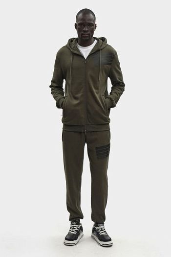 Костюм спортивный хлопковый хаки Bikkembergs