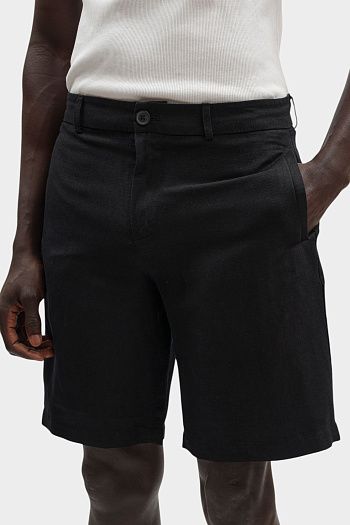 Брюки из льна и вискозы Armani Exchange
