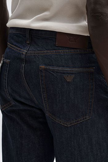 Джинсы прямые синие Emporio Armani