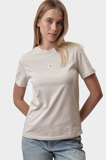 Футболка хлопковая белая Calvin Klein Jeans