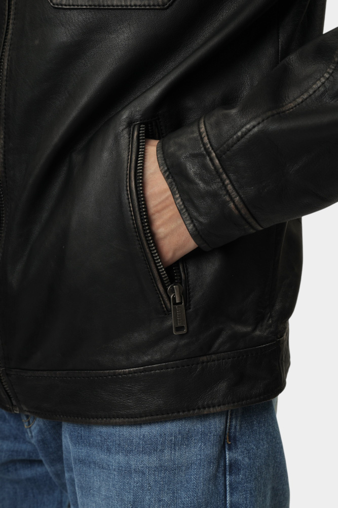 MU-M251-245 Куртка кожаная Mustang Коричневый