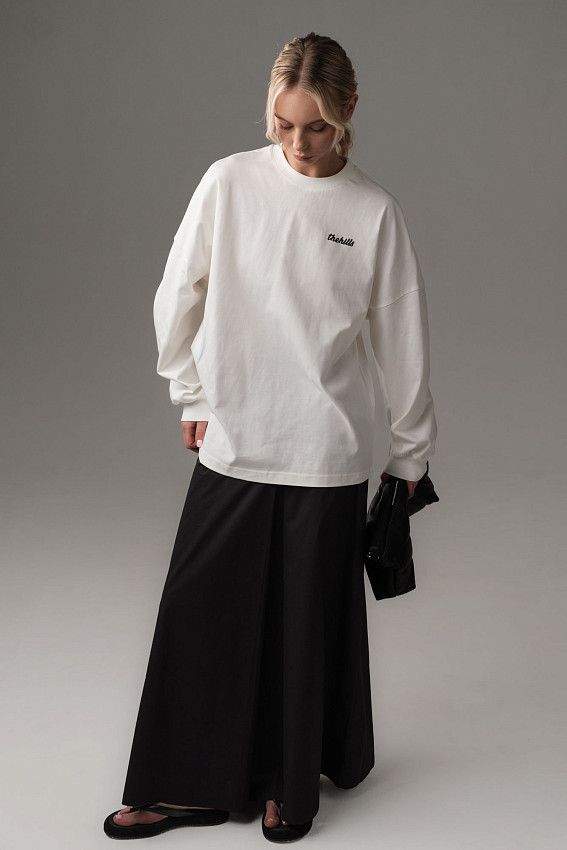 Лонгслив The Hills Молочный