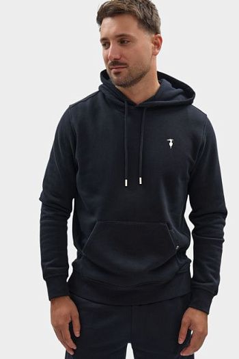 Худи хлопковое черное Trussardi