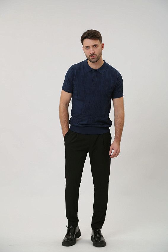 Поло трикотажное Karl Lagerfeld Синий