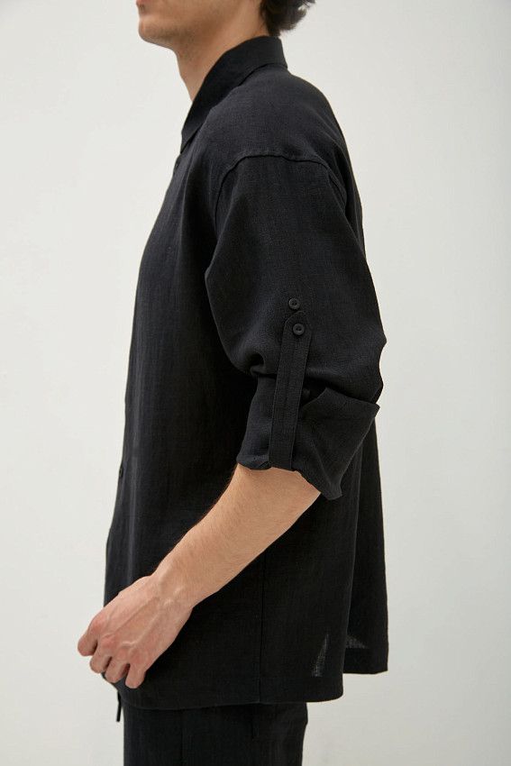 Рубашка с длинным рукавом The Hills Черный