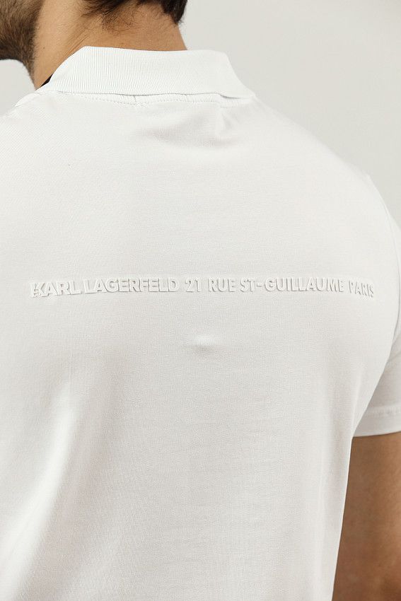 Поло Karl Lagerfeld Белый