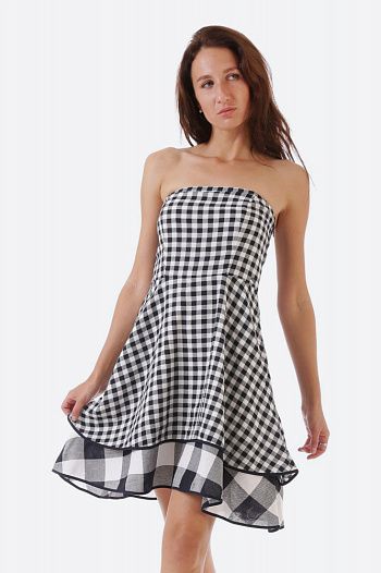 Платье хлопковое синее Armani Exchange