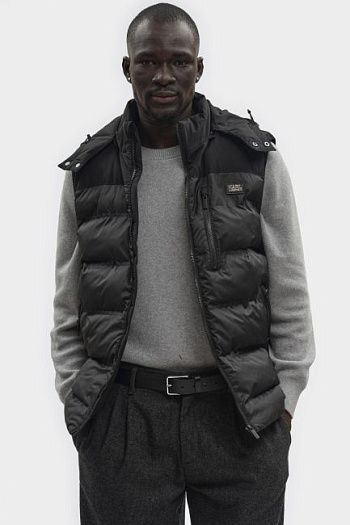 Жилет утепленный черный Karl Lagerfeld