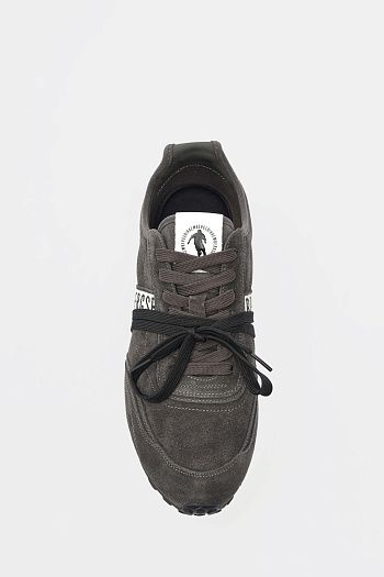 Кроссовки замшевые черные Bikkembergs