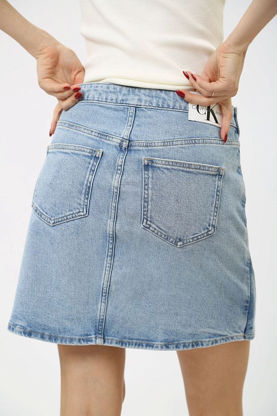 Юбка джинсовая Calvin Klein Jeans Голубой