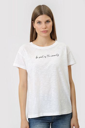 Футболка хлопковая белая Armani Exchange