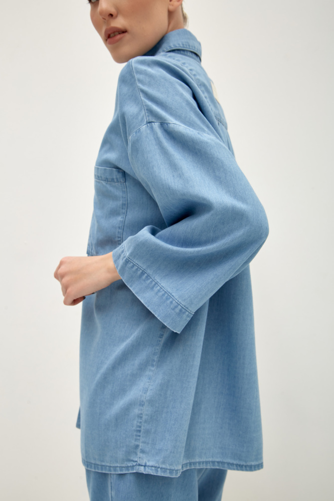 W-241-TK-56-1036 рубашка джинсовая the hills 