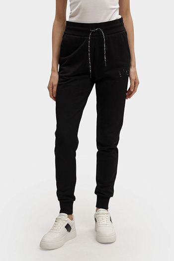 Брюки спортивные хлопковые черные Armani Exchange